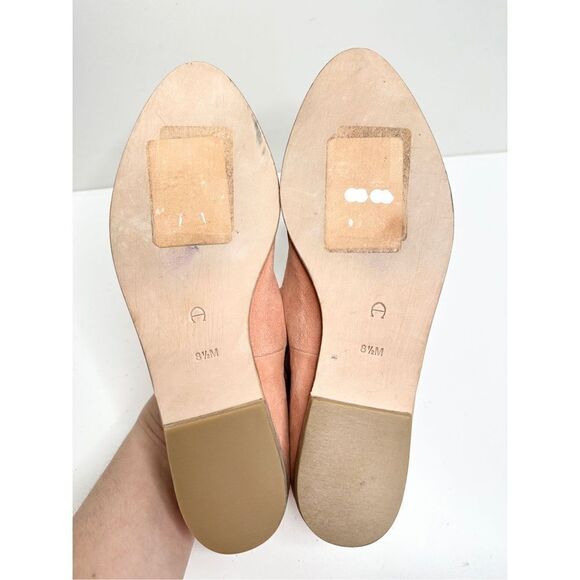 Etienne Aginer Tonne Flat Womens Size 8.5 Leather Round Toe Slip On Shoes - Picture 9 of 9